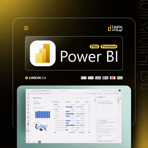 اشتراك Power BI Pro Premium للشركات وتحليل مؤشرات الأداء,اشتراك Power BI لتحليل البيانات ومؤشرات الأداء وذكاء الأعمال,اشتراك Power BI Pro Premium لتحليل البيانات وإنشاء لوحات معلومات